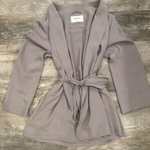 Babaton for Aritzia Gray Belted Blazer (C)
